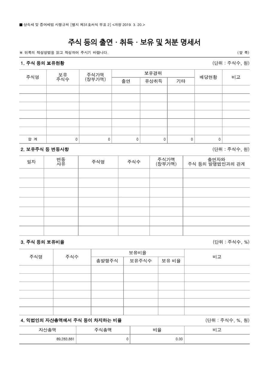 2018년도 재정보고 — 공시 서류 7쪽
